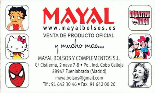 MAYAL BOLSOS Y COMPLEMENTOS, S.L.
