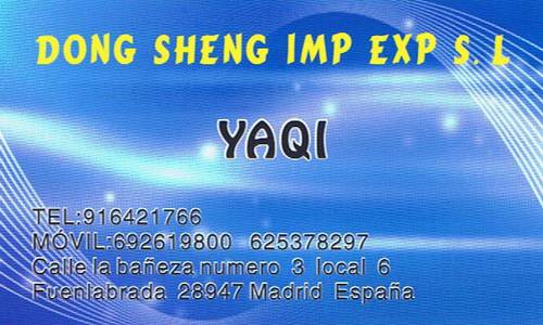 DONG SHENG IMPORT EXPORT, S.L.