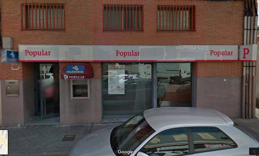 Sucursal Banco Popular en Cobo Calleja a cambiado a Santander